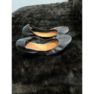 Tieks by Gavrieli Leather Ballet Flats Metallic Gray  Women's Size 10